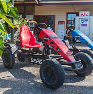 Pedal go-karts available for guests at Batemans Bay Marina Resort