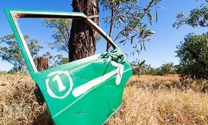 Green Car Door Lightning Ridge